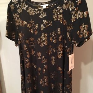 Elegant black and rose gold Carly